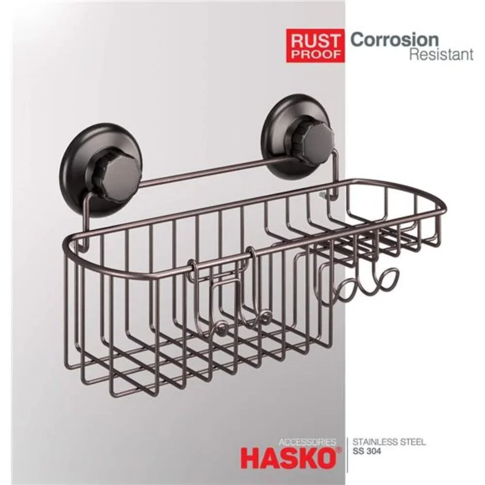 Powerful Vacuum Suction Cup Shower Caddy Basket for Shampoo - Combo Organizer
